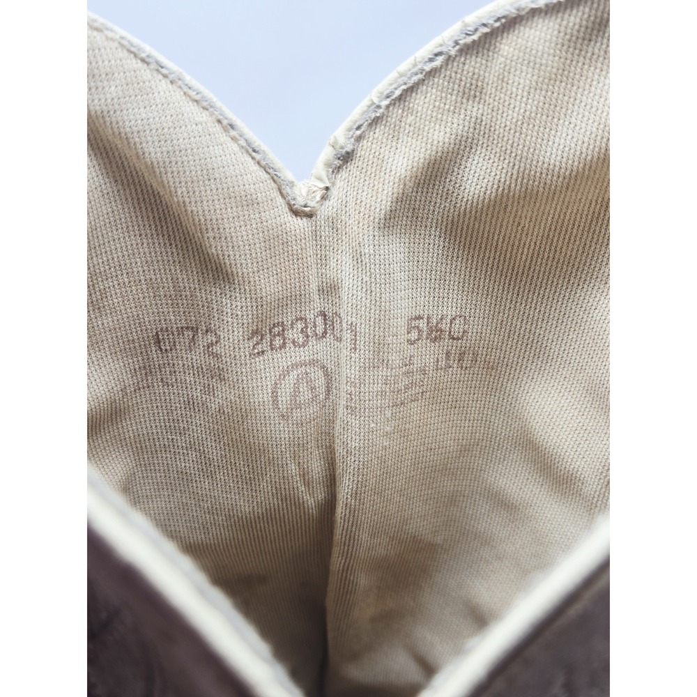 Acme Women Size‎ 5.5 O Tan Suede Leather Western Cowgirl Pull On Boots USA - Picture 11 of 11